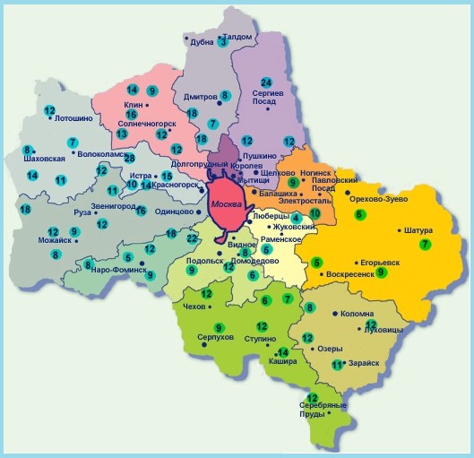карта глубин копка колодца Орехово-Зуевский район